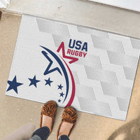 USA 2024 Rugby Rubber Doormat Soar Like an Eagle White Version - Wonder Print Shop