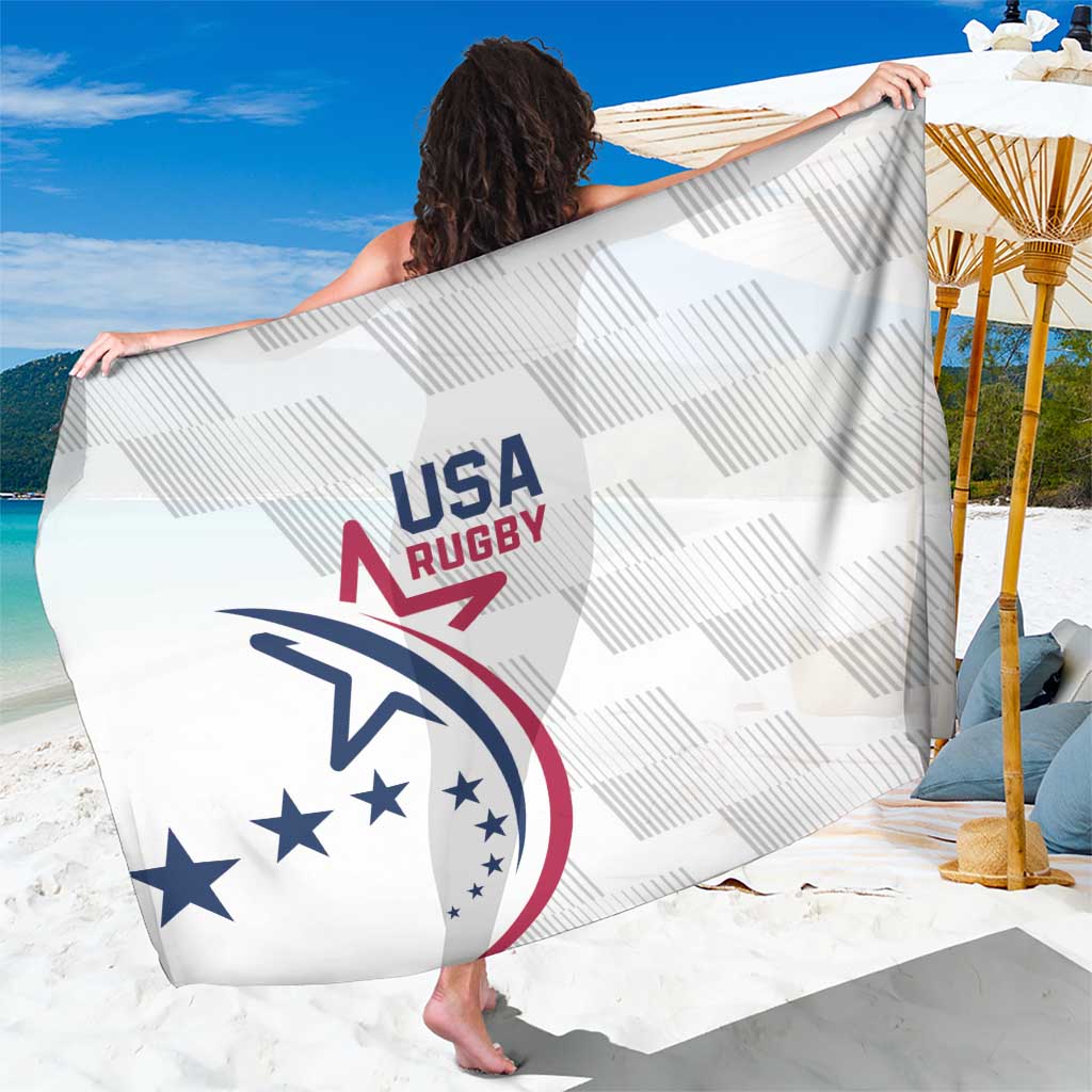 USA 2024 Rugby Sarong Soar Like an Eagle White Version - Wonder Print Shop