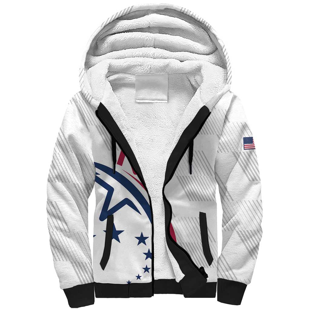 USA 2024 Rugby Sherpa Hoodie Soar Like an Eagle White Version - Wonder Print Shop