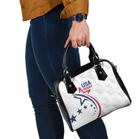 USA 2024 Rugby Shoulder Handbag Soar Like an Eagle White Version