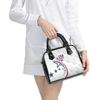 USA 2024 Rugby Shoulder Handbag Soar Like an Eagle White Version