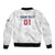 USA 2024 Rugby Sleeve Zip Bomber Jacket Soar Like an Eagle White Version - Wonder Print Shop