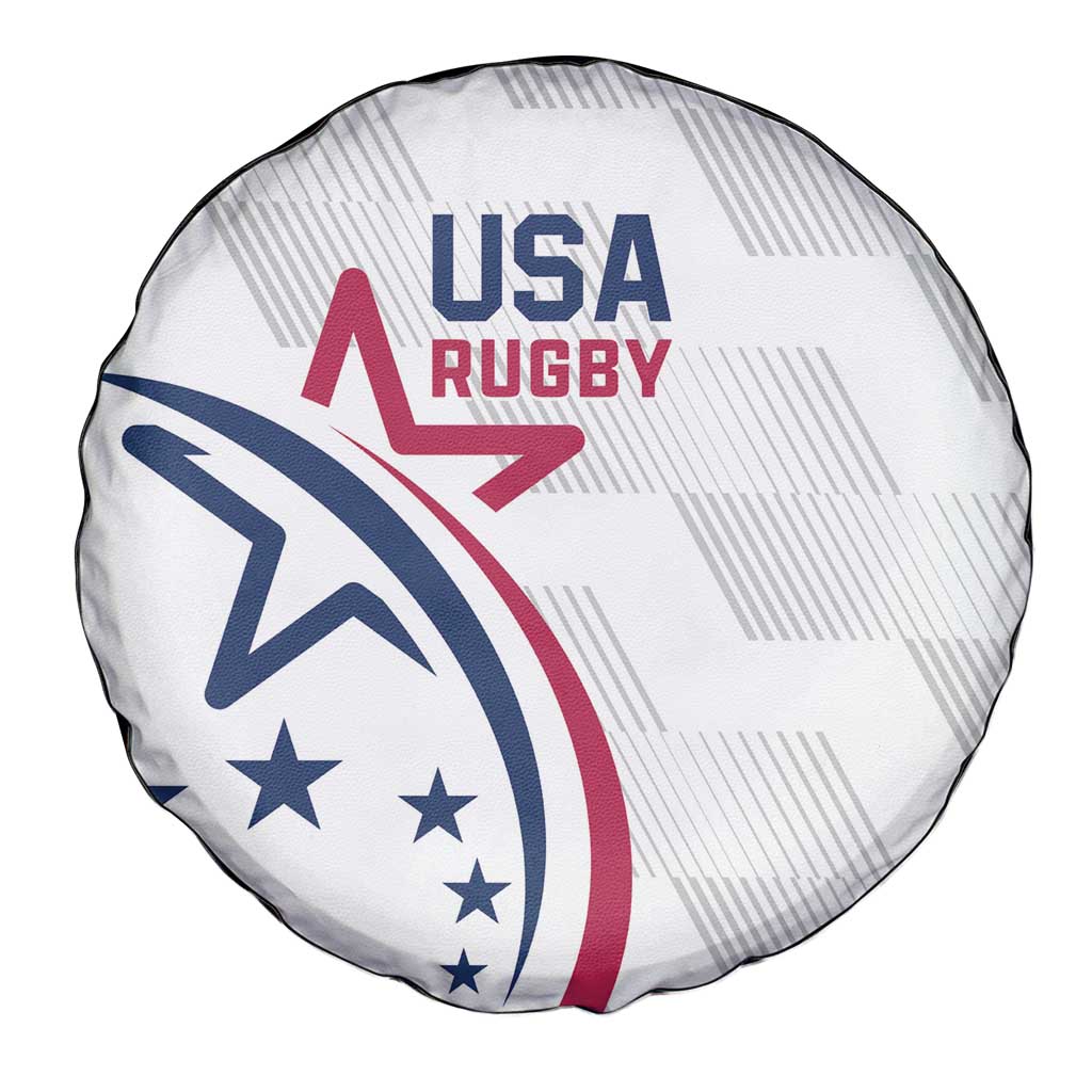 USA 2024 Rugby Spare Tire Cover Soar Like an Eagle White Version - Wonder Print Shop