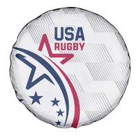 USA 2024 Rugby Spare Tire Cover Soar Like an Eagle White Version - Wonder Print Shop