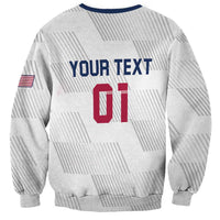 USA 2024 Rugby Sweatshirt Soar Like an Eagle White Version - Wonder Print Shop