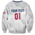USA 2024 Rugby Sweatshirt Soar Like an Eagle White Version - Wonder Print Shop