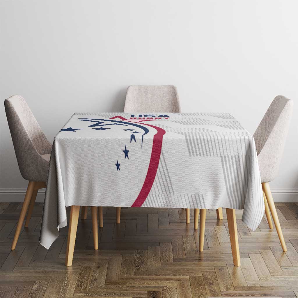 USA 2024 Rugby Tablecloth Soar Like an Eagle White Version - Wonder Print Shop