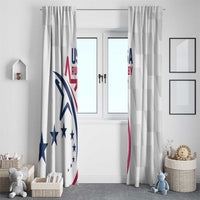 USA 2024 Rugby Window Curtain Soar Like an Eagle White Version - Wonder Print Shop
