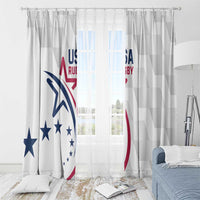 USA 2024 Rugby Window Curtain Soar Like an Eagle White Version - Wonder Print Shop