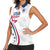 USA 2024 Rugby Women Sleeveless Polo Shirt Soar Like an Eagle White Version - Wonder Print Shop