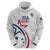 USA 2024 Rugby Zip Hoodie Soar Like an Eagle White Version - Wonder Print Shop