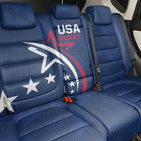 USA 2024 Rugby Back Car Seat Cover Soar Like an Eagle Blue Version - Wonder Print Shop