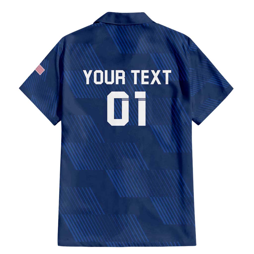 USA 2024 Rugby Family Matching Mermaid Dress and Hawaiian Shirt Soar Like an Eagle Blue Version - Wonder Print Shop