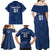 USA 2024 Rugby Family Matching Off Shoulder Maxi Dress and Hawaiian Shirt Soar Like an Eagle Blue Version - Wonder Print Shop