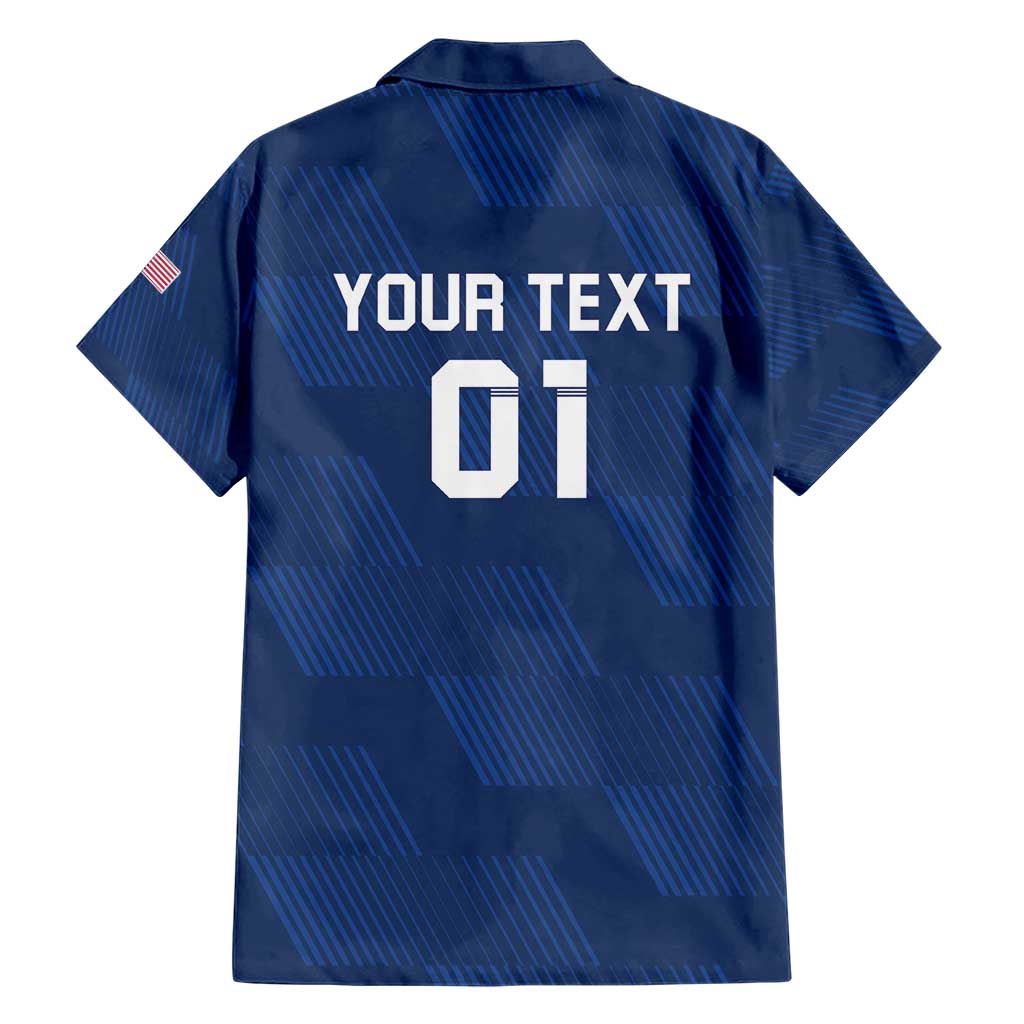 USA 2024 Rugby Family Matching Short Sleeve Bodycon Dress and Hawaiian Shirt Soar Like an Eagle Blue Version - Wonder Print Shop