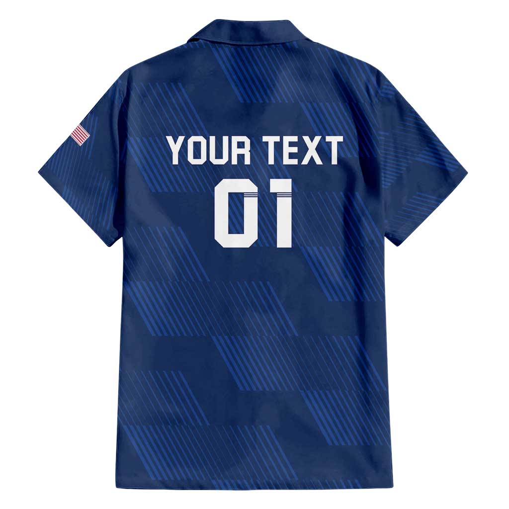 USA 2024 Rugby Hawaiian Shirt Soar Like an Eagle Blue Version - Wonder Print Shop