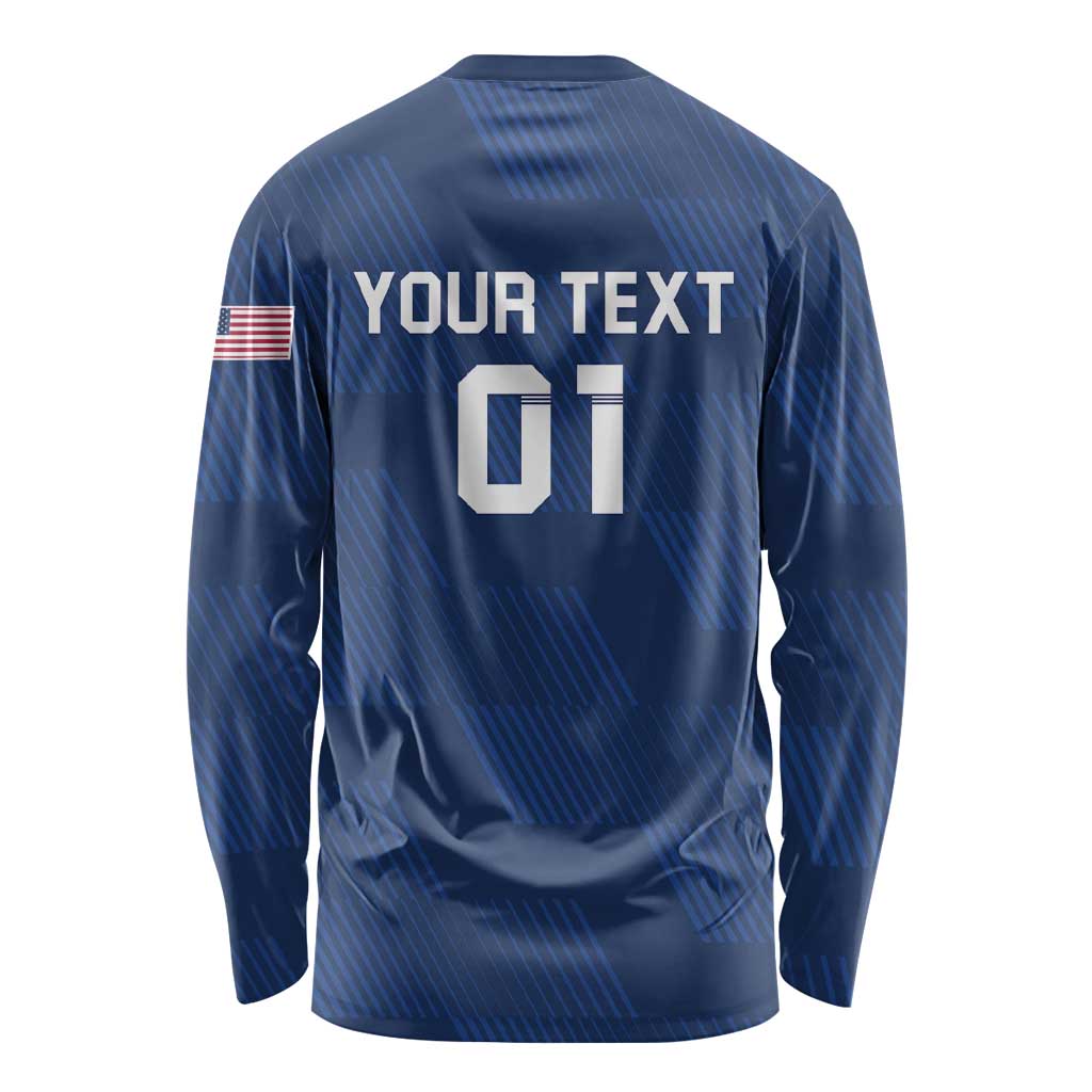 USA 2024 Rugby Long Sleeve Shirt Soar Like an Eagle Blue Version - Wonder Print Shop