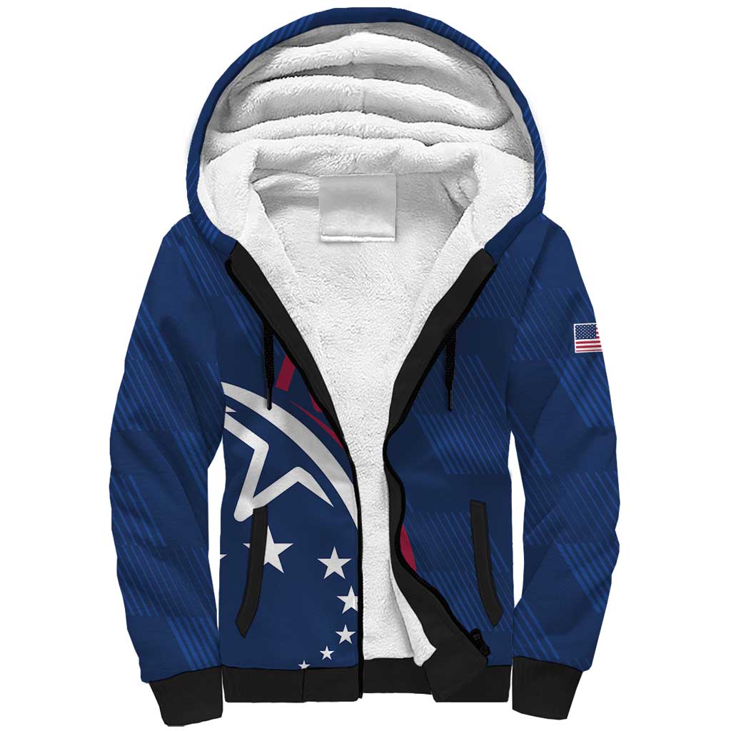 USA 2024 Rugby Sherpa Hoodie Soar Like an Eagle Blue Version - Wonder Print Shop