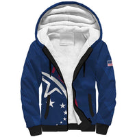 USA 2024 Rugby Sherpa Hoodie Soar Like an Eagle Blue Version - Wonder Print Shop