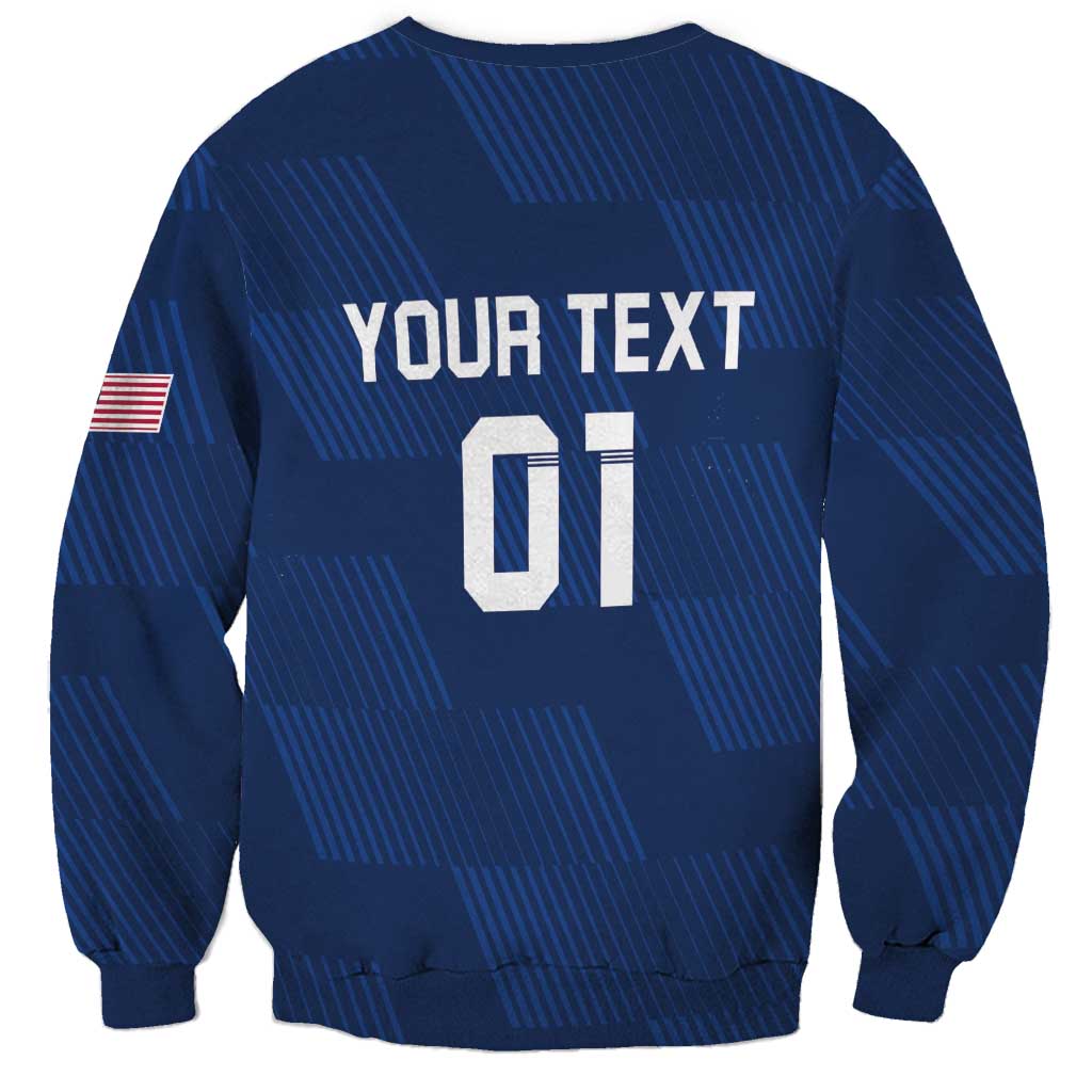 USA 2024 Rugby Sweatshirt Soar Like an Eagle Blue Version - Wonder Print Shop