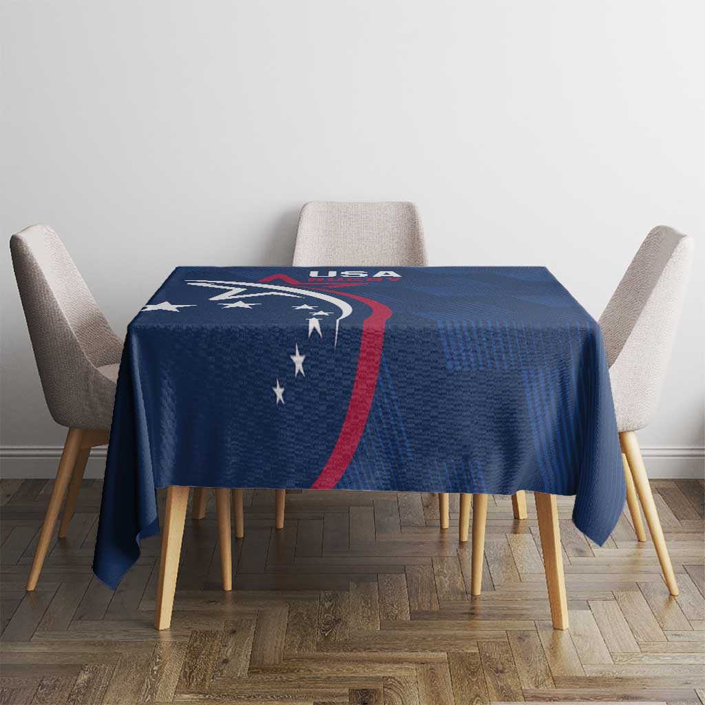 USA 2024 Rugby Tablecloth Soar Like an Eagle Blue Version - Wonder Print Shop