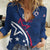 USA 2024 Rugby Women Casual Shirt Soar Like an Eagle Blue Version - Wonder Print Shop