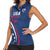 USA 2024 Rugby Women Sleeveless Polo Shirt Soar Like an Eagle Blue Version - Wonder Print Shop