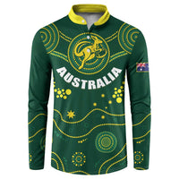 Australia 2024 Rugby Button Sweatshirt Go Wallabies - Wonder Print Shop