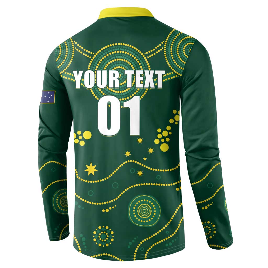 Australia 2024 Rugby Button Sweatshirt Go Wallabies - Wonder Print Shop