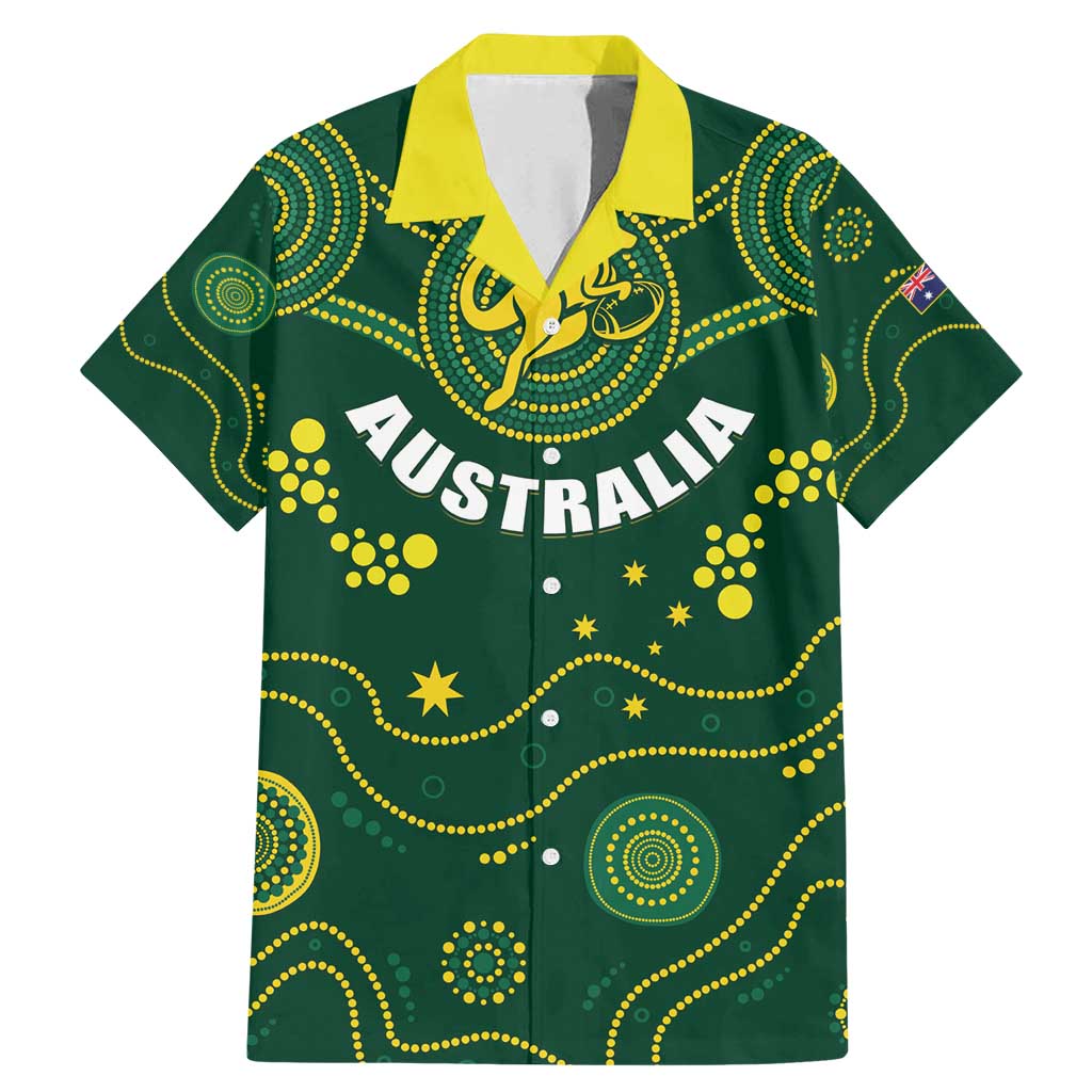 Australia 2024 Rugby Family Matching Mermaid Dress and Hawaiian Shirt Go Wallabies - Wonder Print Shop
