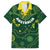Australia 2024 Rugby Family Matching Off Shoulder Short Dress and Hawaiian Shirt Go Wallabies - Wonder Print Shop