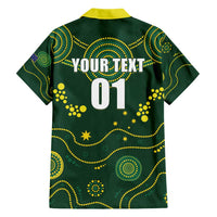 Australia 2024 Rugby Family Matching Short Sleeve Bodycon Dress and Hawaiian Shirt Go Wallabies - Wonder Print Shop