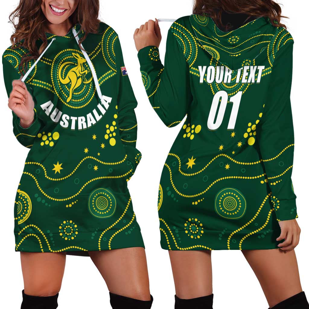 Australia 2024 Rugby Hoodie Dress Go Wallabies - Wonder Print Shop