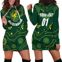 Australia 2024 Rugby Hoodie Dress Go Wallabies - Wonder Print Shop