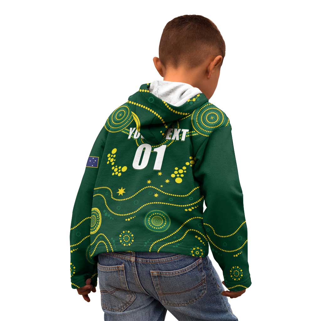 Australia 2024 Rugby Kid Hoodie Go Wallabies - Wonder Print Shop
