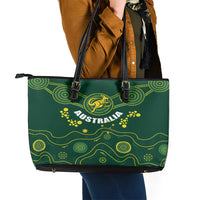 Australia 2024 Rugby Leather Tote Bag Go Wallabies - Wonder Print Shop