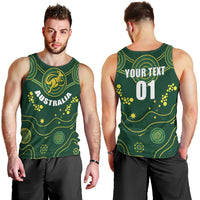 Australia 2024 Rugby Men Tank Top Go Wallabies - Wonder Print Shop
