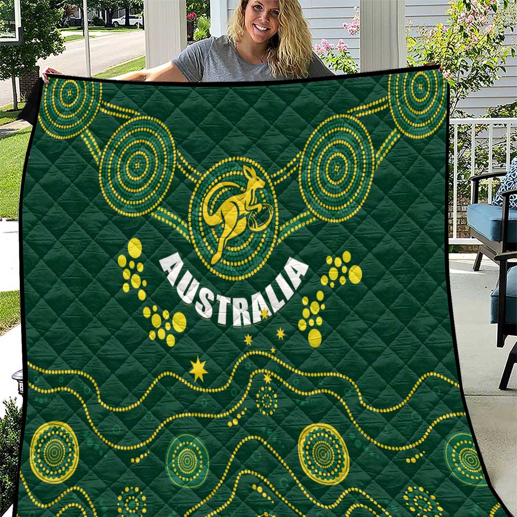 Australia 2024 Rugby Quilt Go Wallabies - Wonder Print Shop