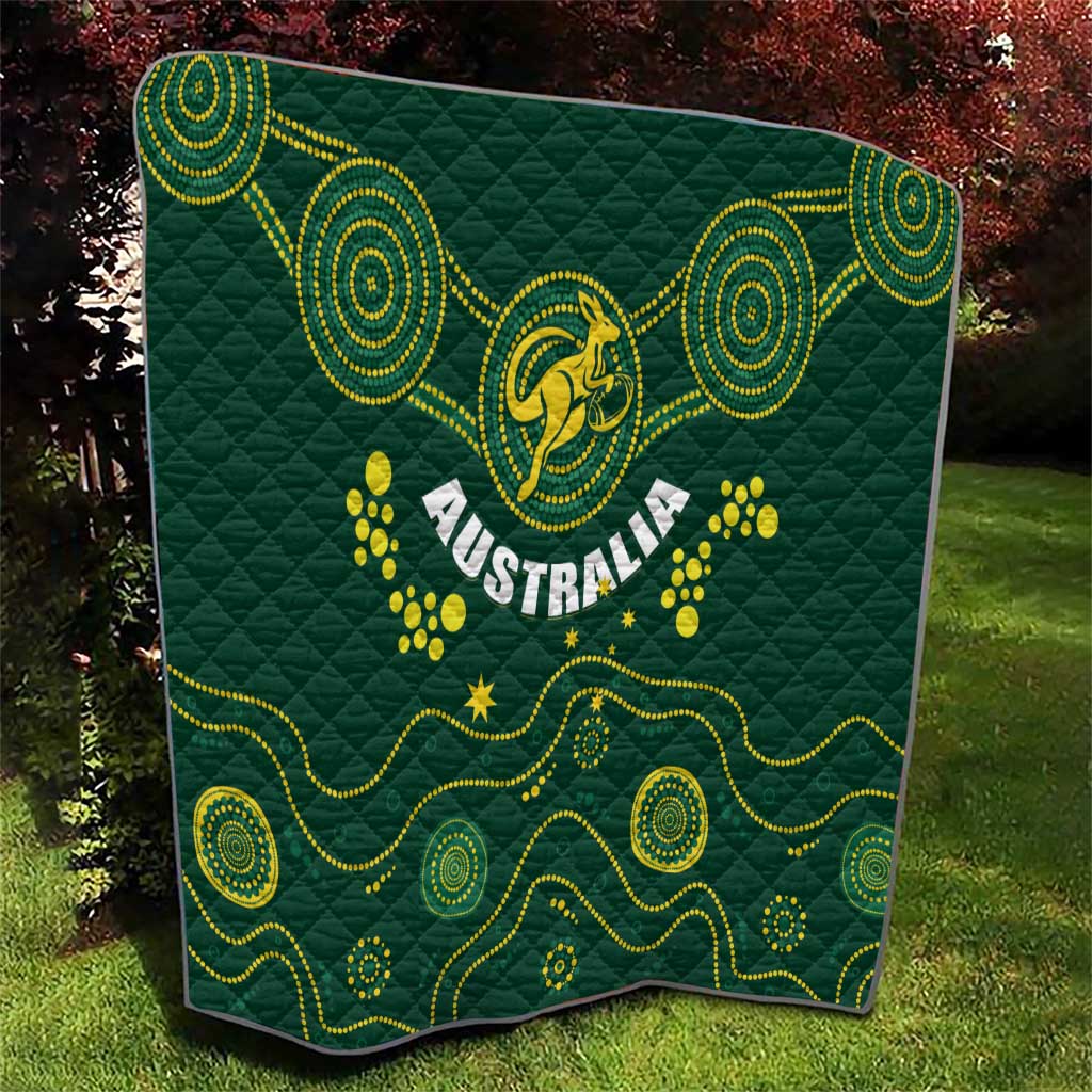 Australia 2024 Rugby Quilt Go Wallabies - Wonder Print Shop