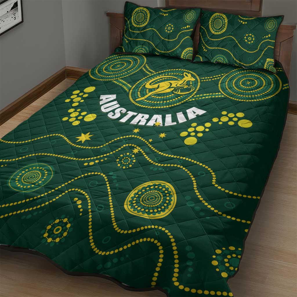 Australia 2024 Rugby Quilt Bed Set Go Wallabies - Wonder Print Shop