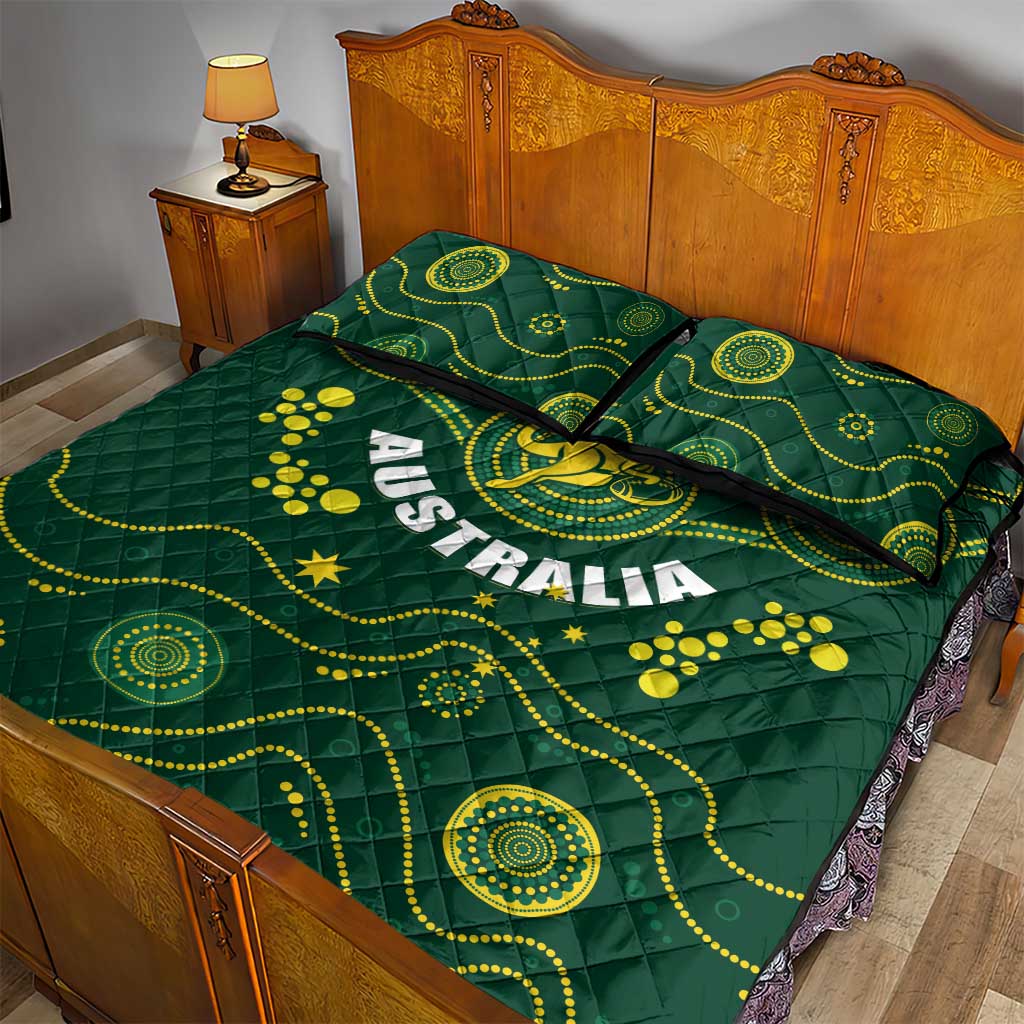 Australia 2024 Rugby Quilt Bed Set Go Wallabies - Wonder Print Shop