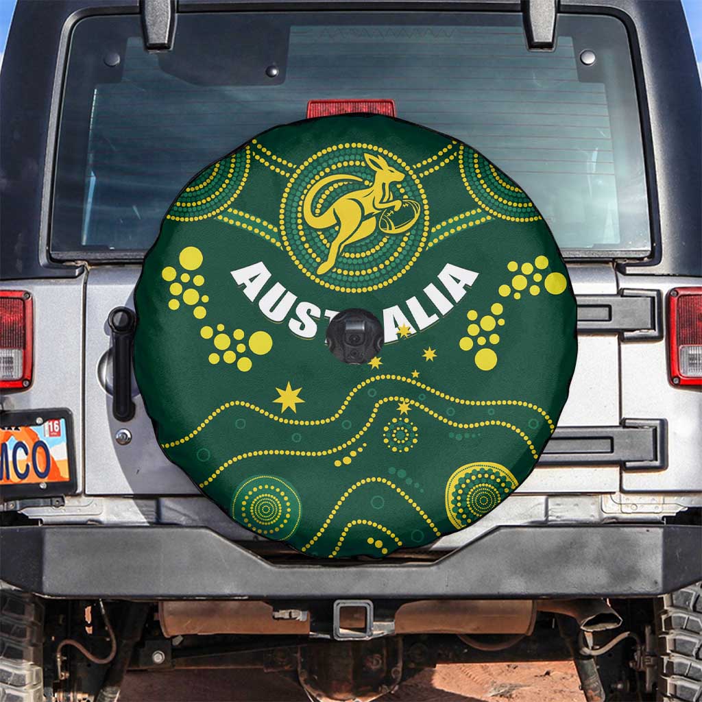 Australia 2024 Rugby Spare Tire Cover Go Wallabies - Wonder Print Shop