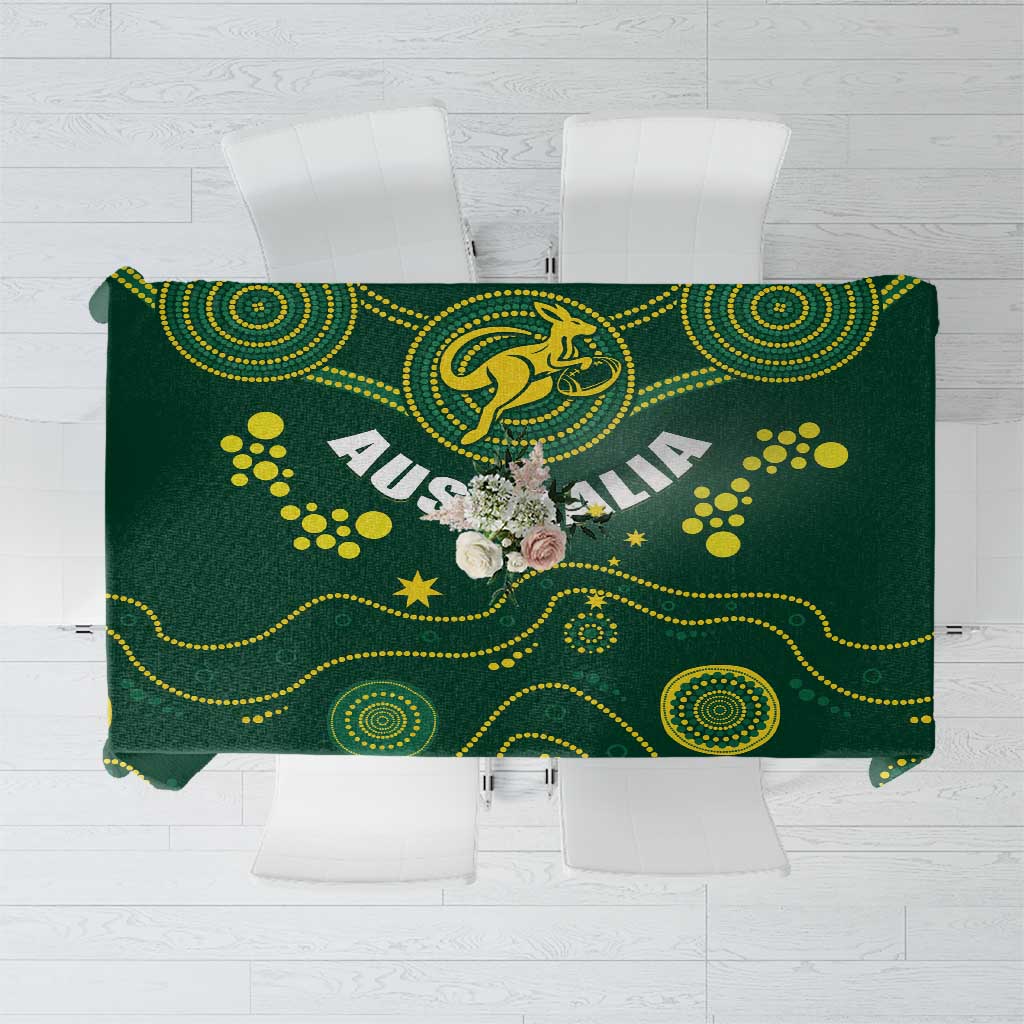 Australia 2024 Rugby Tablecloth Go Wallabies - Wonder Print Shop