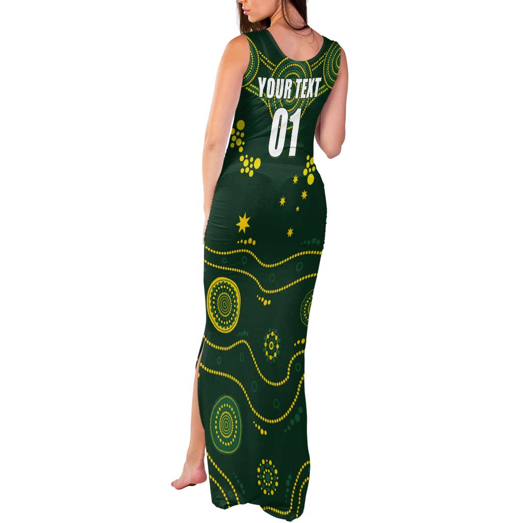 Australia 2024 Rugby Tank Maxi Dress Go Wallabies - Wonder Print Shop