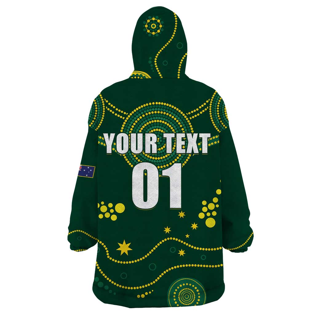 Australia 2024 Rugby Wearable Blanket Hoodie Go Wallabies - Wonder Print Shop