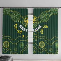 Australia 2024 Rugby Window Curtain Go Wallabies - Wonder Print Shop