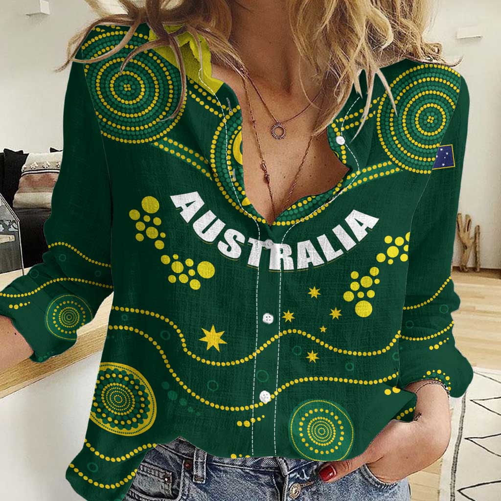 Australia 2024 Rugby Women Casual Shirt Go Wallabies - Wonder Print Shop