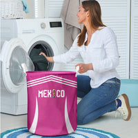 Mexico 2026 Football Pink Laundry Basket Golden Eagle Victory