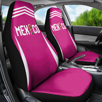 Mexico 2026 Football Pink Car Seat Cover Golden Eagle Victory