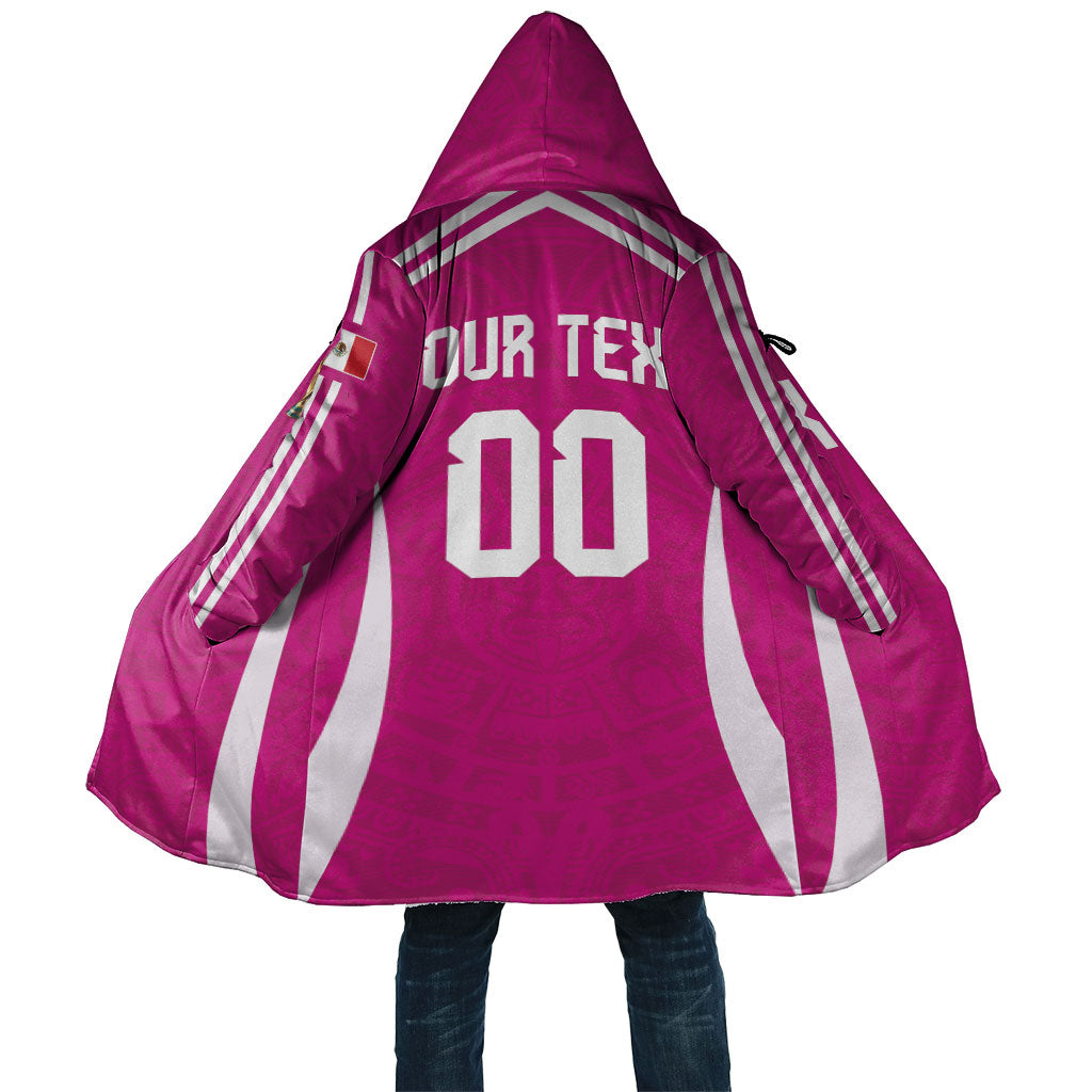 Custom Mexico 2026 Football Pink Cloak Golden Eagle Victory